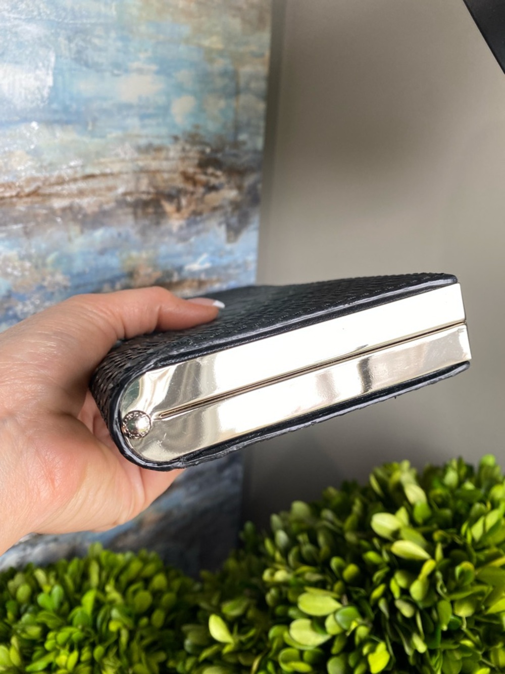 Coach 2013 Madison Croc Embossed Glitter Evening Clutch - Picture 8 of 12